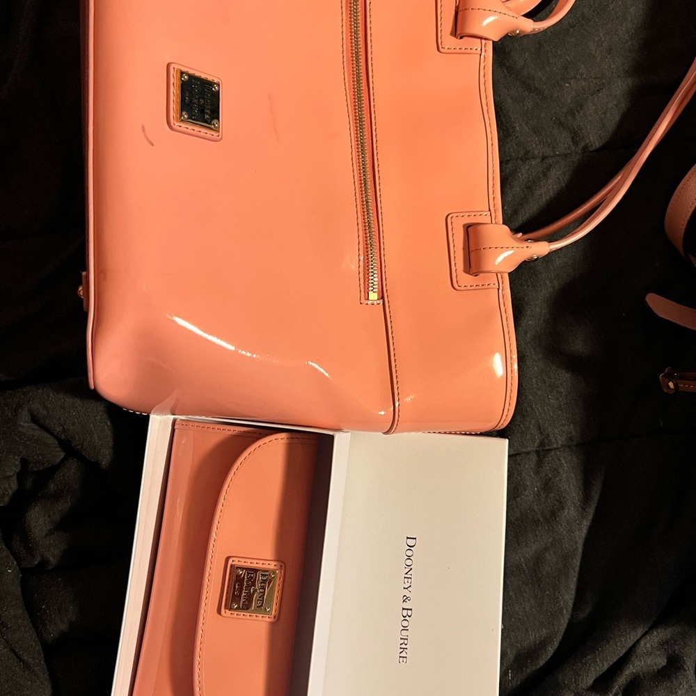 Dooney & Bourke shoulder bag with matching wallet